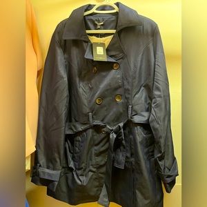 Navy Trench Coat NWT